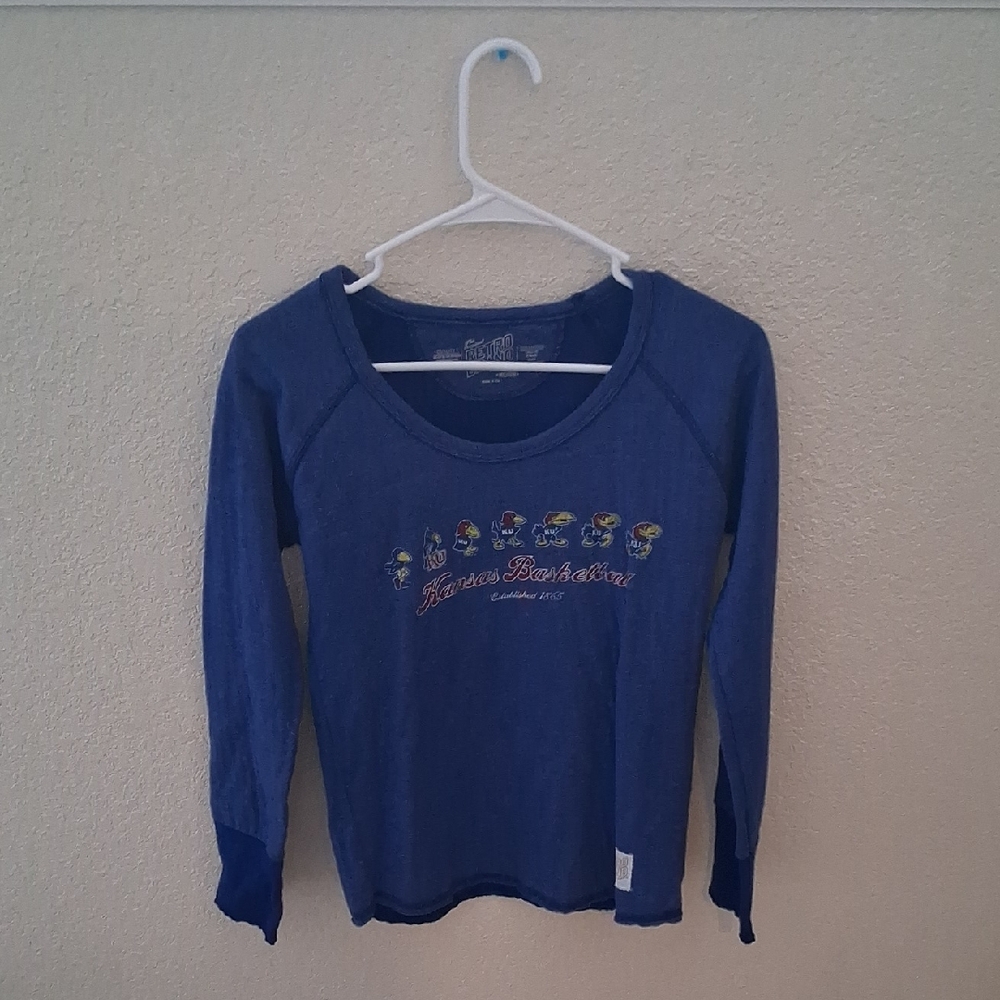 Kansas Jayhawks Basketball Womens Long Sleeve Tee